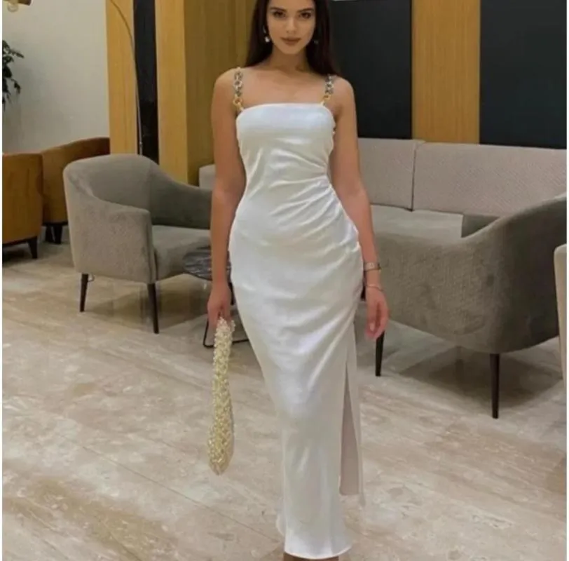 Rochie de vară Zara EU 38 | Alb, Midi, Bretele subțiri - Image 8