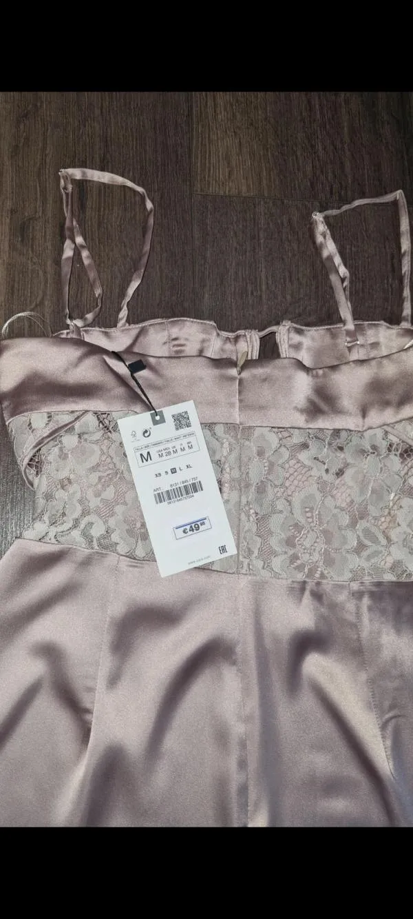 Rochie de seară Zara EU 38 | Mov, Midi, Bretele subțiri, Satinat - Image 8