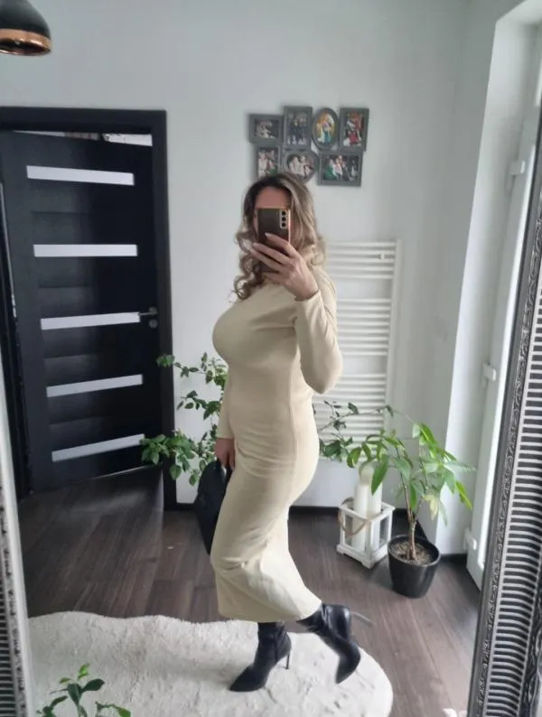 Rochie mulată Zara EU 36 | Galben, Maxi, Mânecă lungă - Image 5