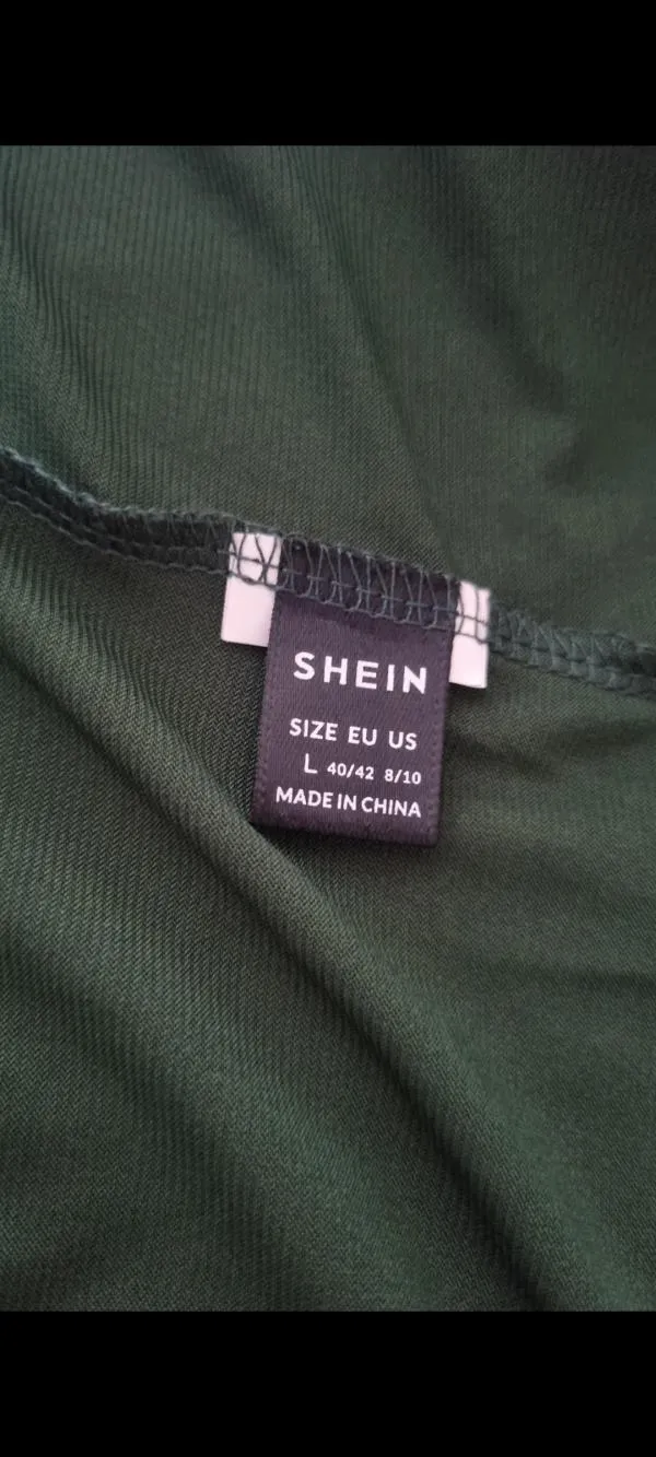 Rochie de seară Shein EU 40 | Verde, Midi, Pe un umăr - Image 5