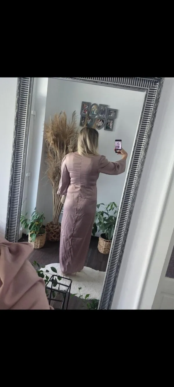 Rochie de seară ASOS EU 42 | Mov, Midi, Mânecă lungă - Image 6