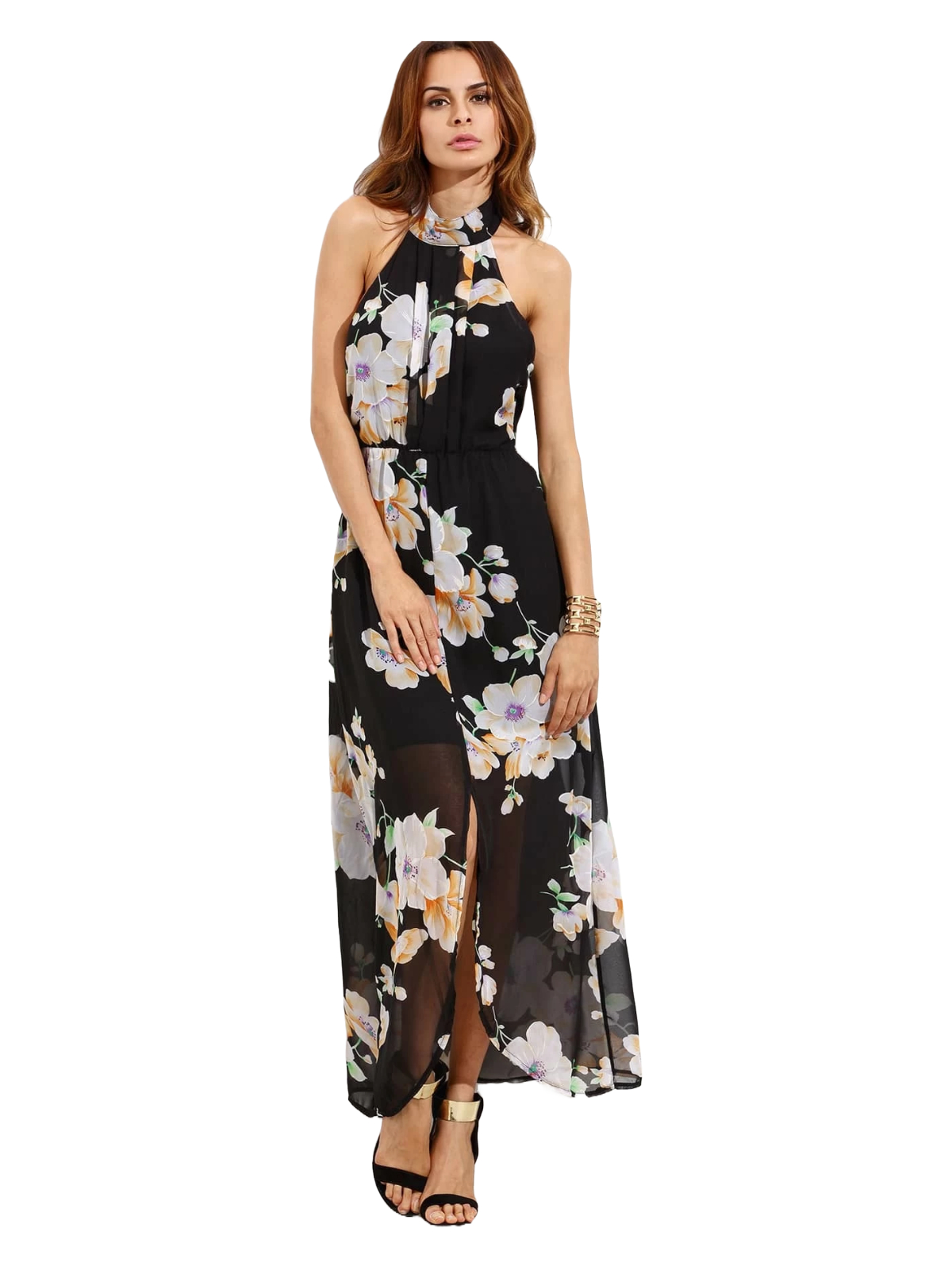Rochie de vară midi Shein floral print EU 40