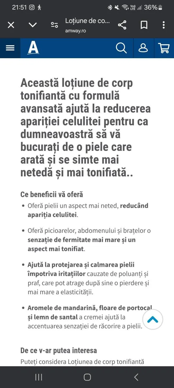 Loțiune de corp tonifianta AMWAY - Image 2