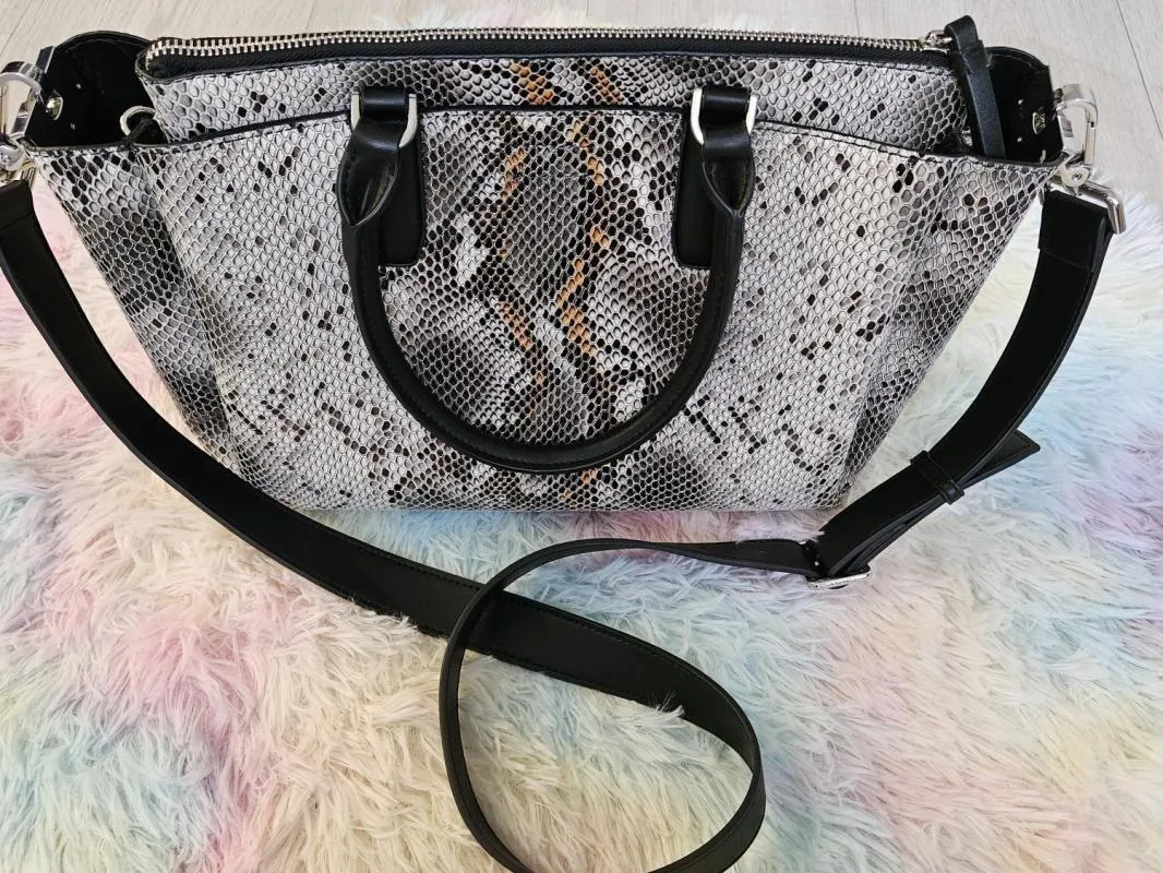Geantă de umăr Calvin Klein | Bej, Animal print - Image 3