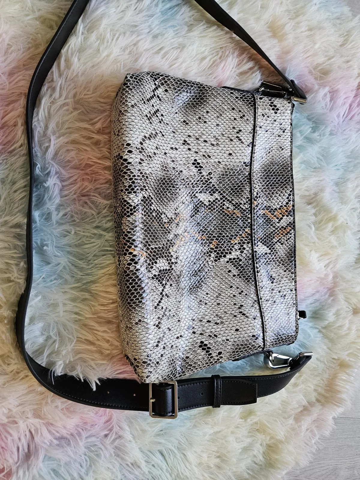 Geantă de umăr Calvin Klein | Bej, Animal print - Image 8