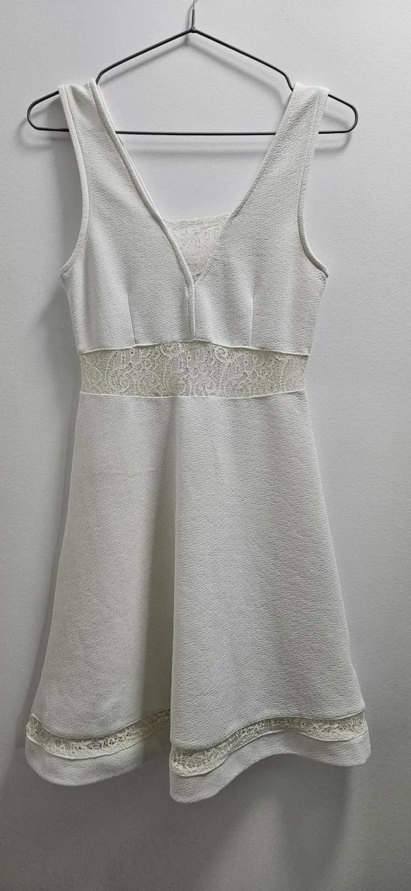 Rochie de vară Jennyfer EU 34 | Alb, Midi, Fără mâneci, Dantelă - Image 2