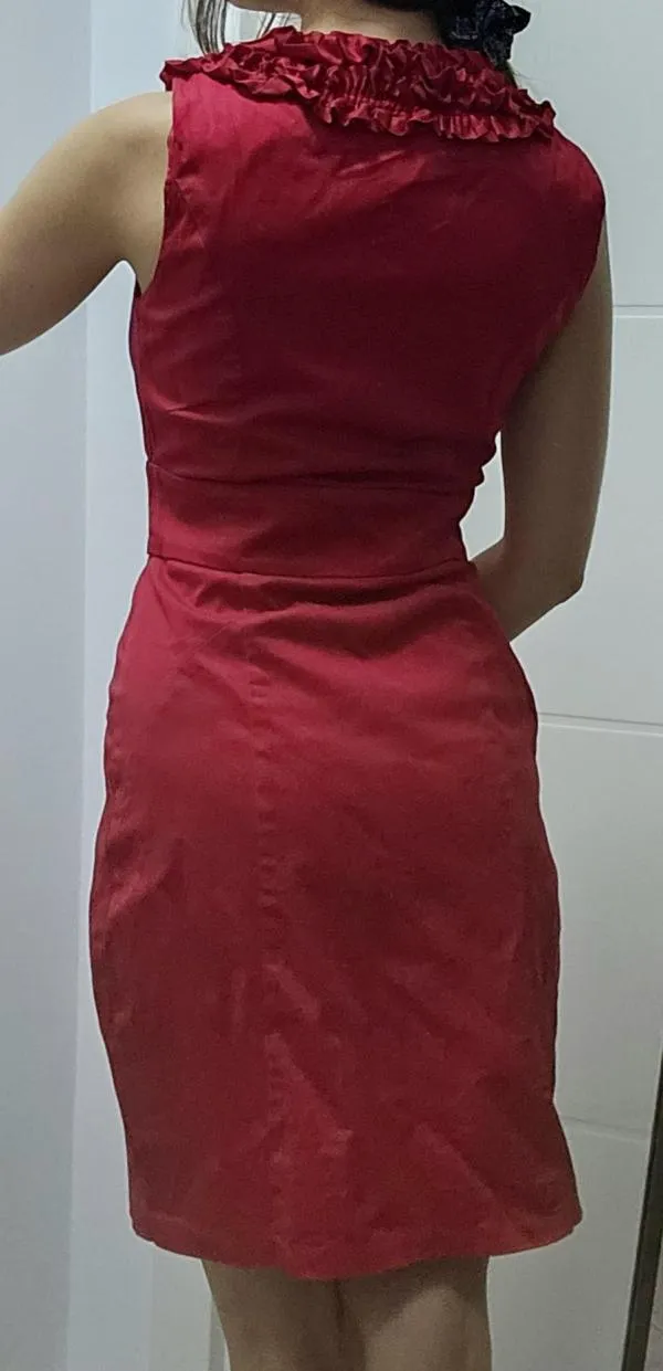 Rochie casual Blanco EU 34 | Roșu, Midi, Fără mâneci - Image 6