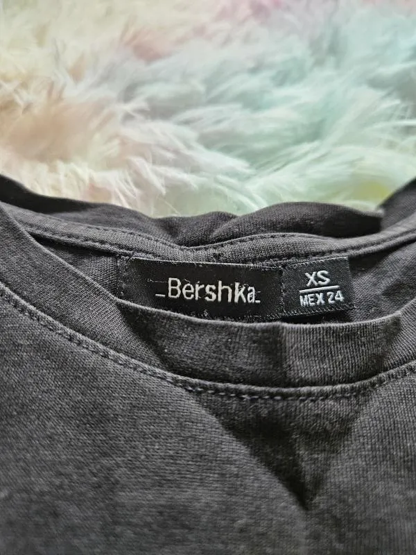 Tricou Bershka EU 32 | Negru, Normal, Mânecă scurtă, Bumbac - Image 4