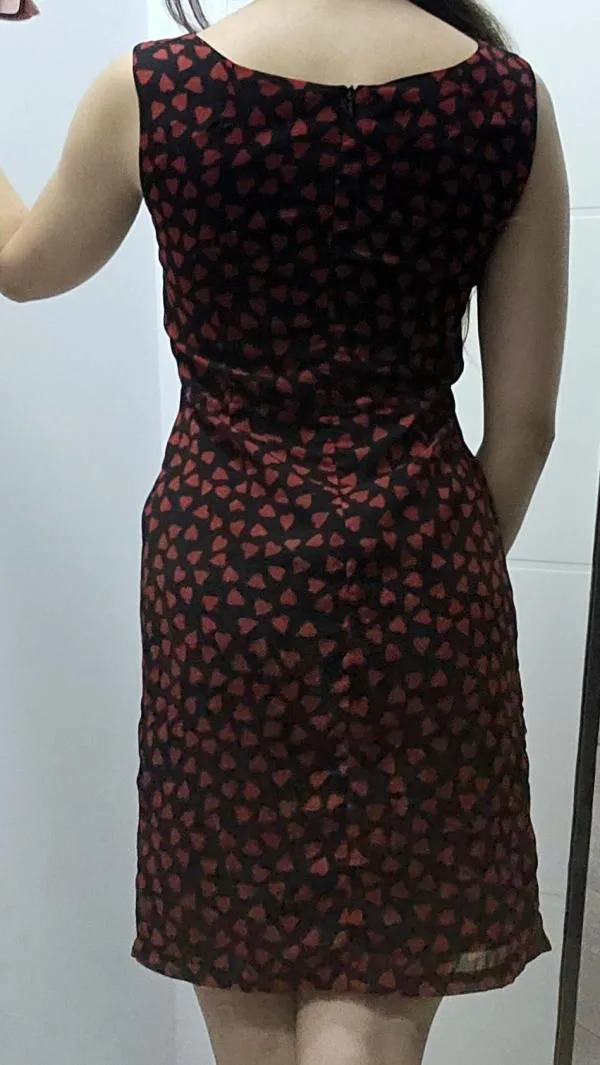 Rochie de vară Bi EU 34 | Negru, Midi, Fără mâneci, Buline & Imprimeuri mici, Poliester - Image 5