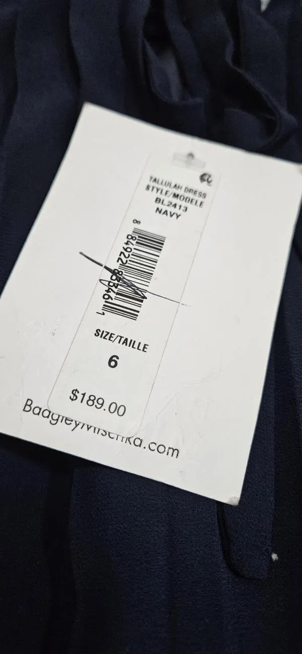 Rochie casual Badglay Mischka EU 36 | Bleumarin, Midi, Fără mâneci - Image 6