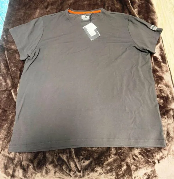 Tricou de lucru UPF 40+ HELLY HANSEN EU 54 | Negru, Mânecă scurtă, Logo, Poliamidă - Image 3