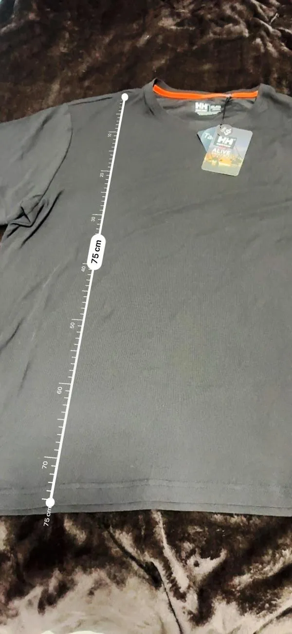 Tricou de lucru UPF 40+ HELLY HANSEN EU 54 | Negru, Mânecă scurtă, Logo, Poliamidă - Image 9