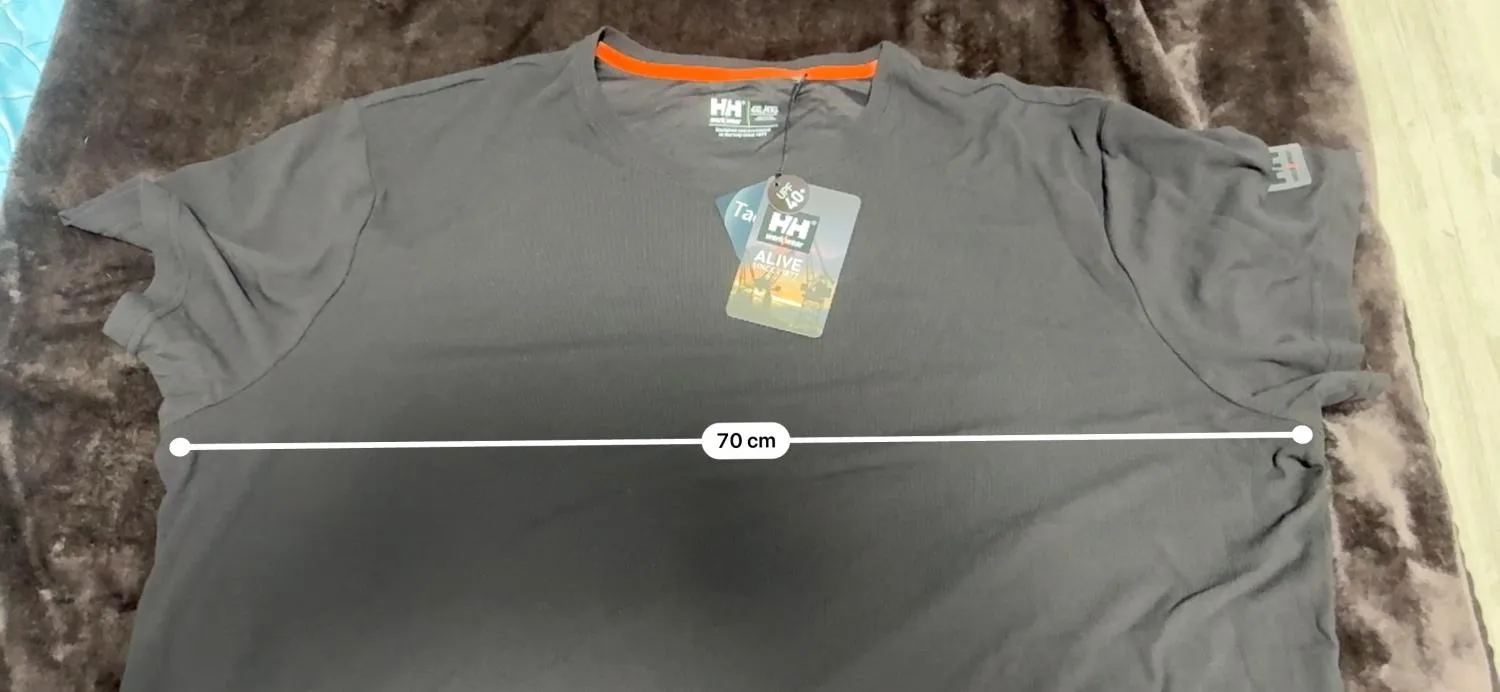 Tricou de lucru UPF 40+ HELLY HANSEN EU 54 | Negru, Mânecă scurtă, Logo, Poliamidă - Image 10