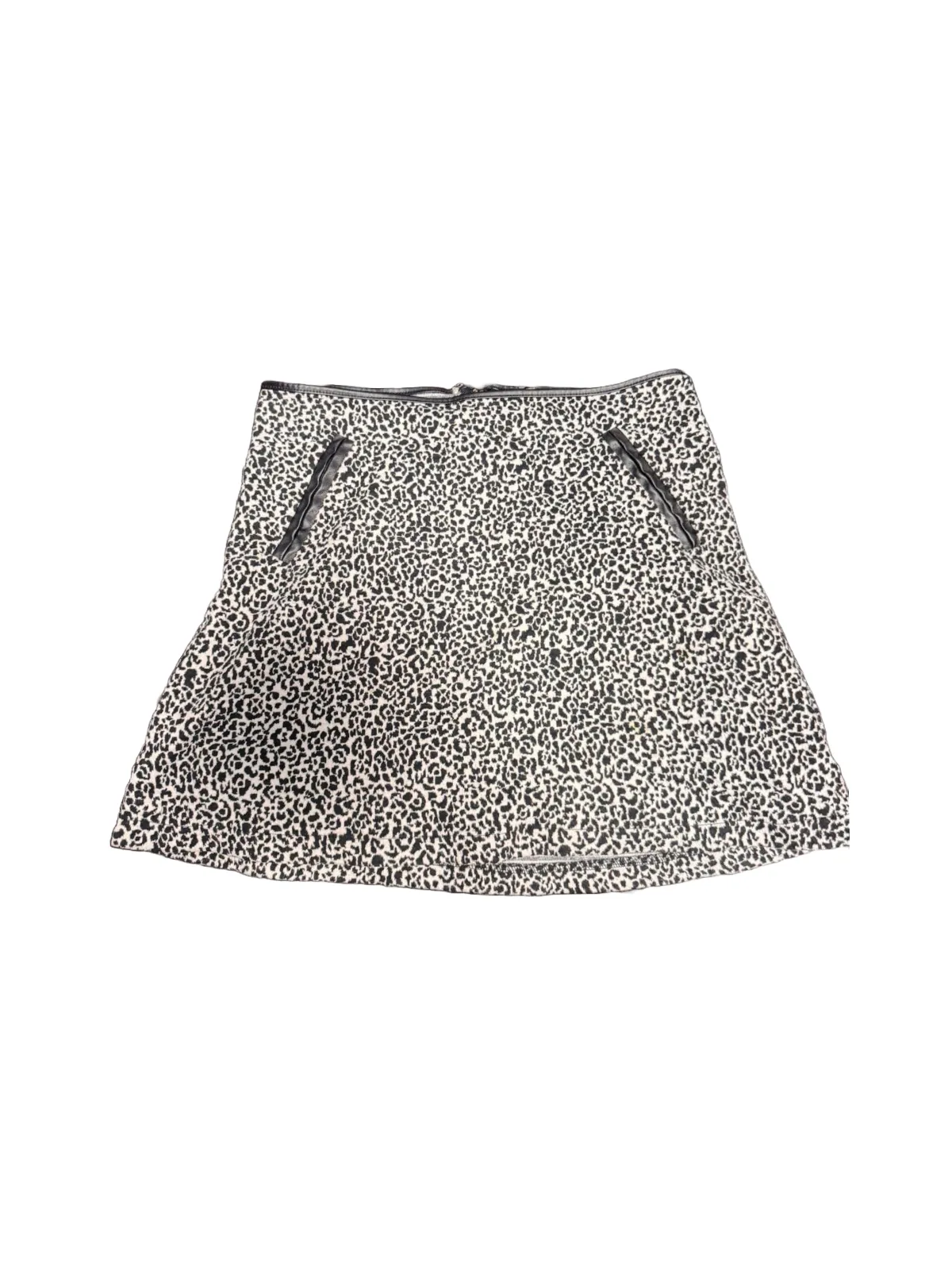 Fustă TOUT TOUT EU 38 | Negru, Mini, Animal print, Bumbac