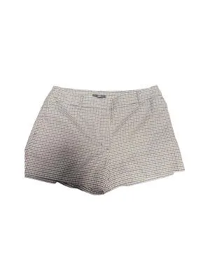 Pantaloni H&M EU 38 | Maro, Scurți, Talie joasă, Carouri, Poliester