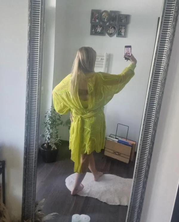 Rochie de seară ASOS EU 50 | Verde lime, Midi, Mânecă lungă, Paiete, Poliester - Image 10