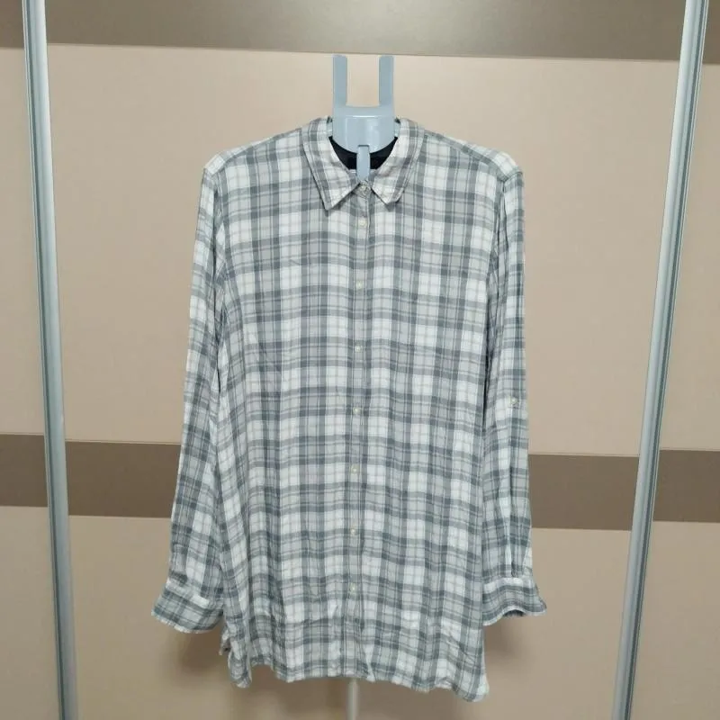Cămașă cu carouri Lauren Ralph XXL | Khaki, Mânecă lungă - Image 2