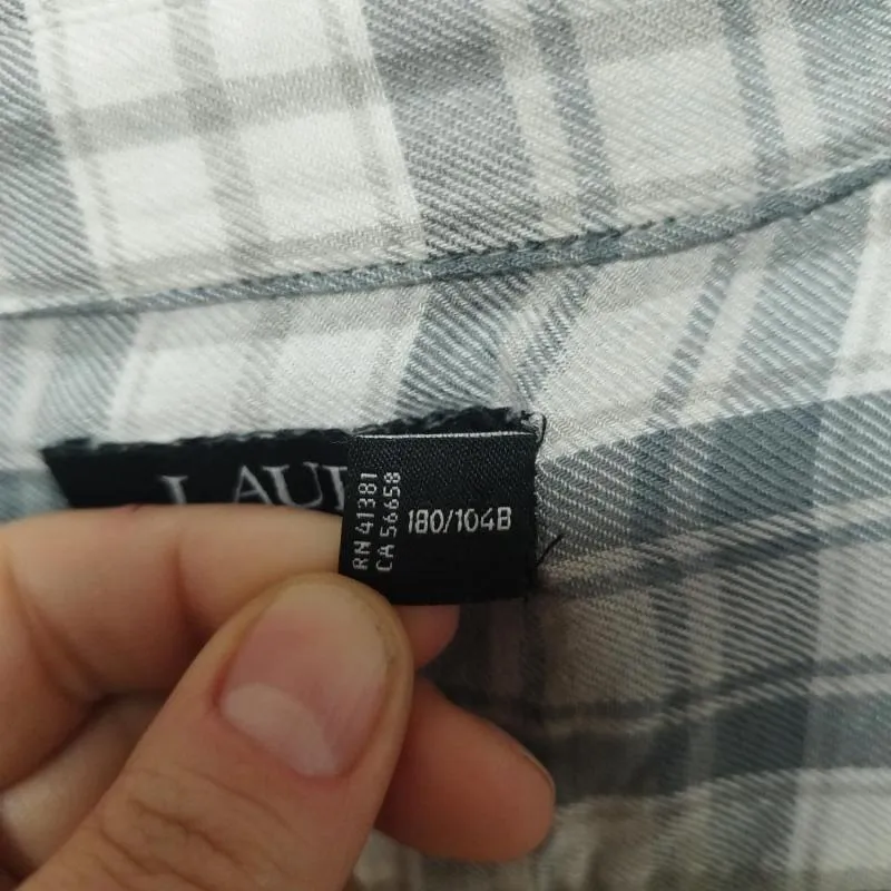 Cămașă cu carouri Lauren Ralph XXL | Khaki, Mânecă lungă - Image 3