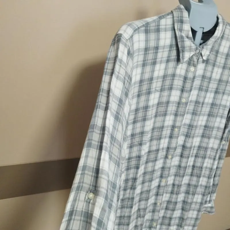 Cămașă cu carouri Lauren Ralph XXL | Khaki, Mânecă lungă - Image 9