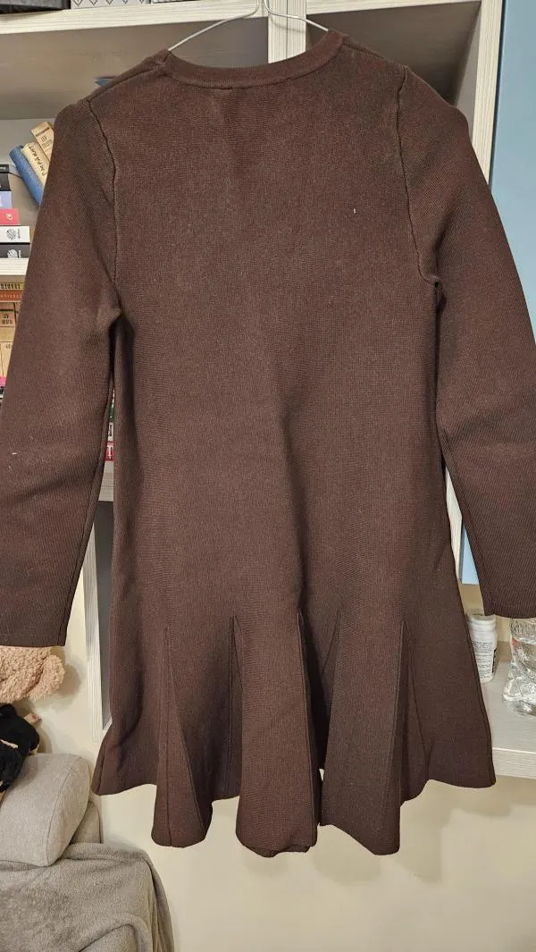 Rochie casual Zara EU 36 | Maro, Mini, Mânecă lungă, Vâscoză - Image 4