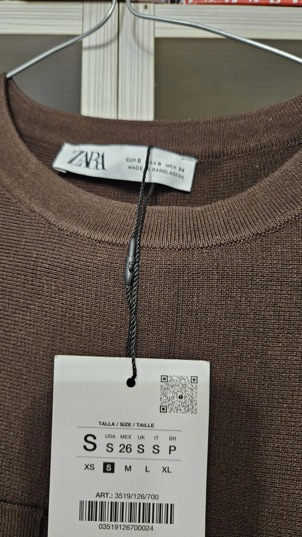 Rochie casual Zara EU 36 | Maro, Mini, Mânecă lungă, Vâscoză - Image 5
