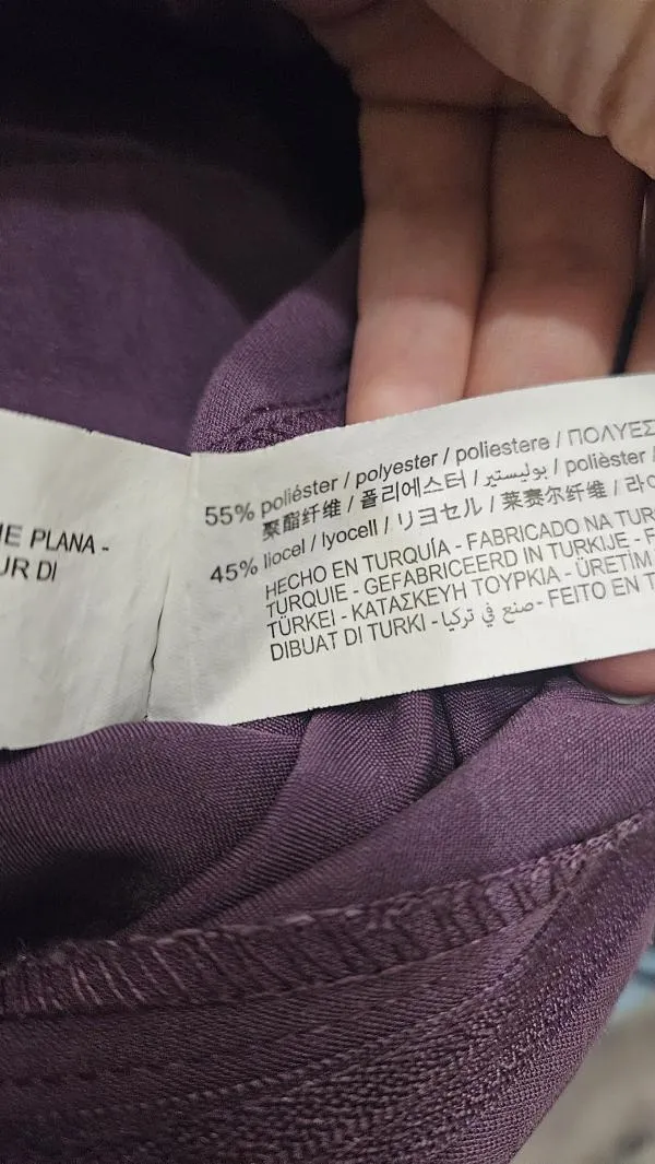 Pantaloni Zara EU 34 | Mov, Lungi, Eleganți  Stofă, Poliester - Image 6