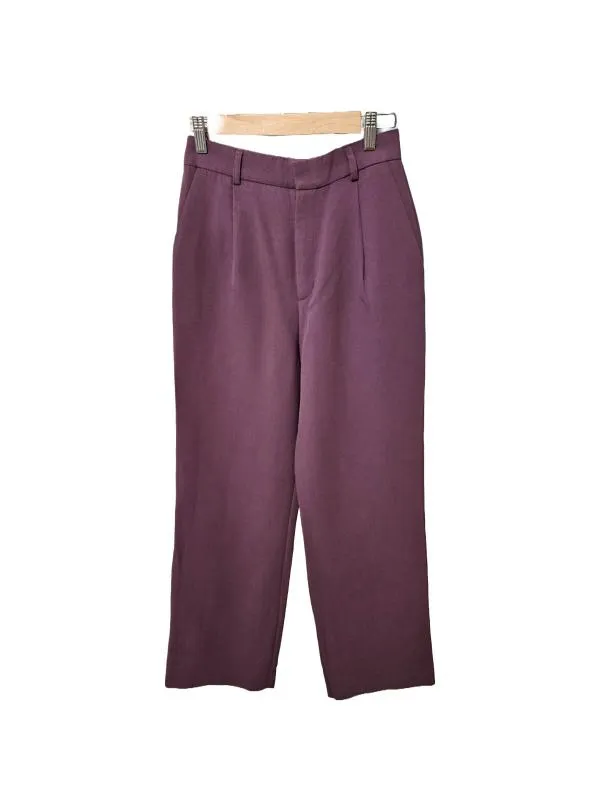 Pantaloni Zara EU 34 | Mov, Lungi, Eleganți Stofă, Poliester