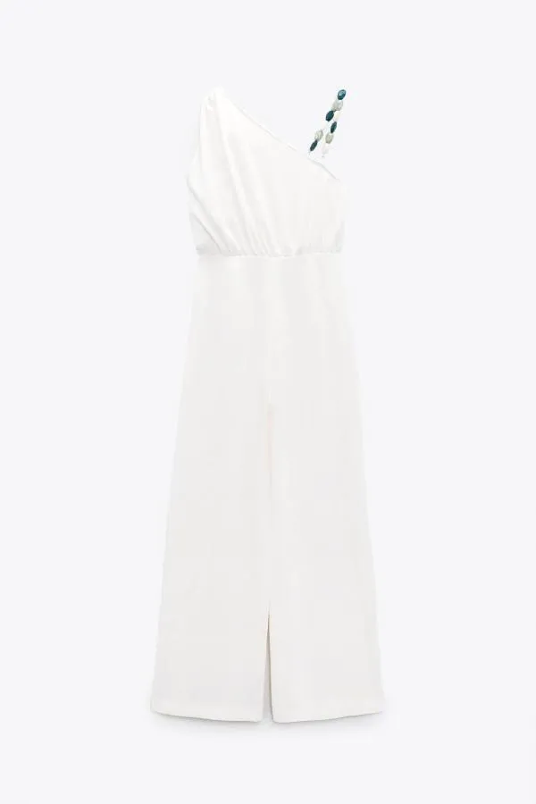 Salopetă Zara EU 38 | Alb, Lungă - Image 4