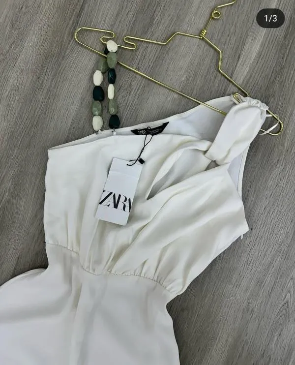 Salopetă Zara EU 38 | Alb, Lungă - Image 7