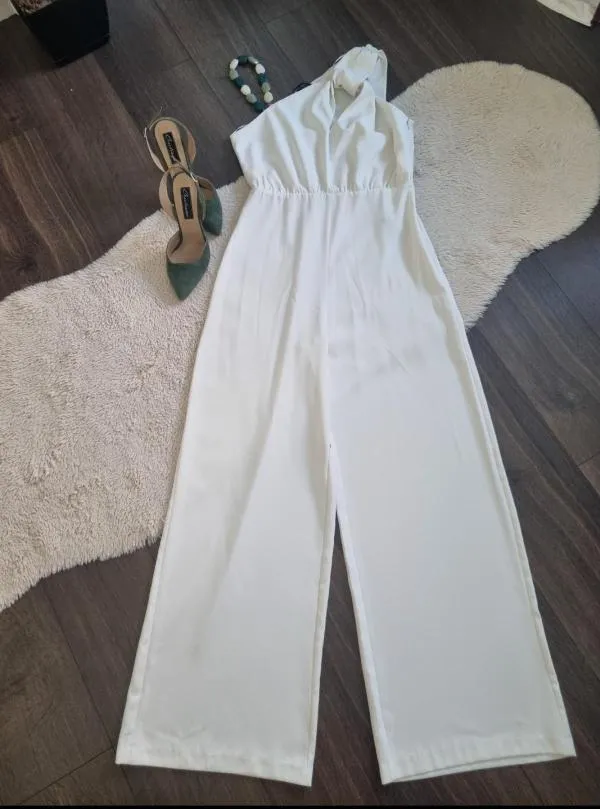 Salopetă Zara EU 38 | Alb, Lungă - Image 9