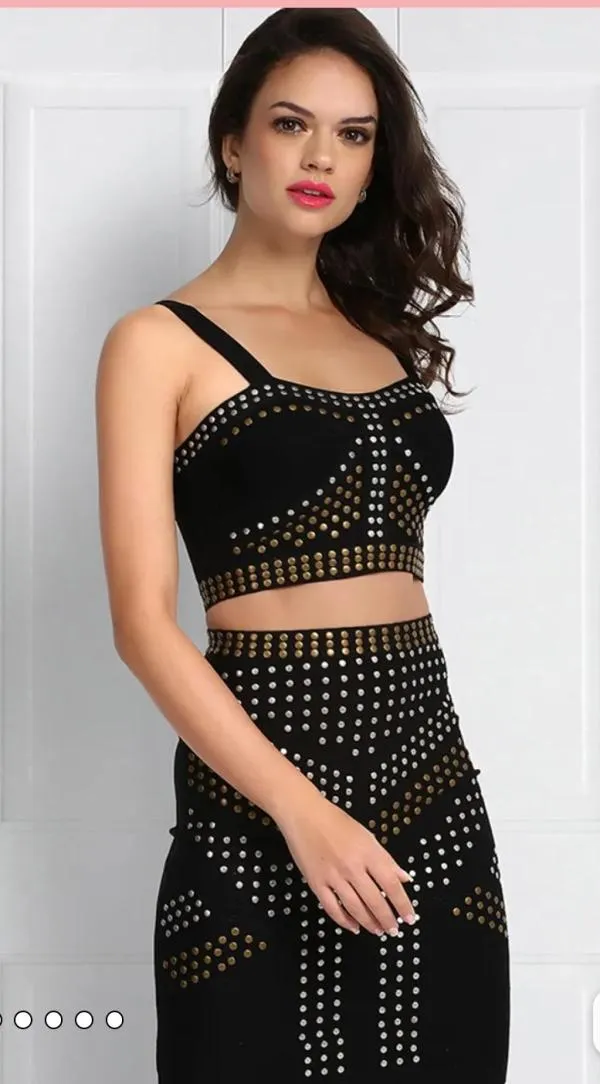 Top cu fustă Frenesi fashion EU 40 | Negru, Animal print - Image 4