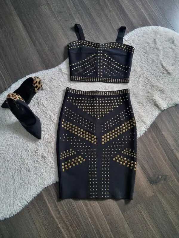 Top cu fustă Frenesi fashion EU 40 | Negru, Animal print - Image 7