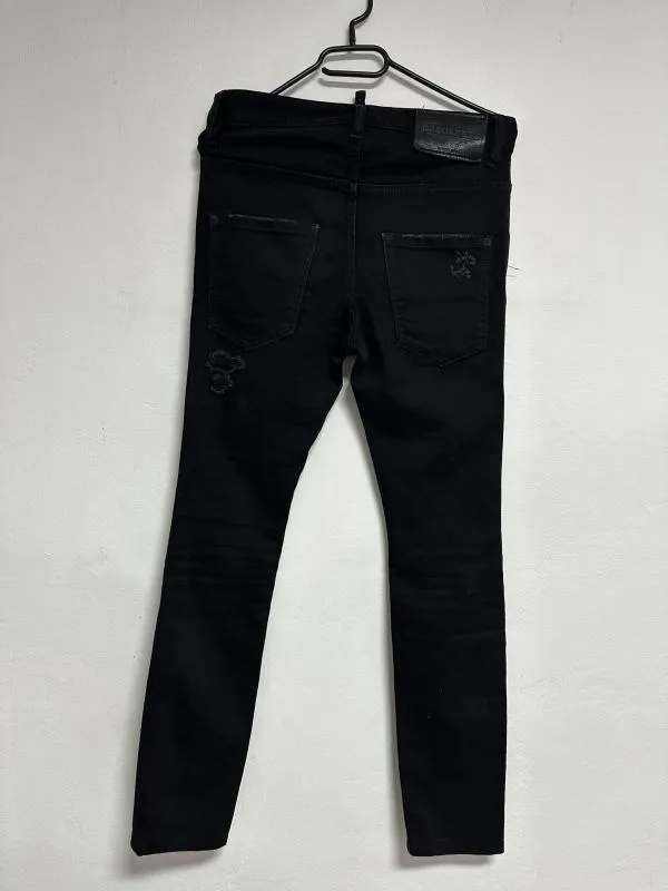 Blugi DSQUARED2 EU 32 | Negru, Lungi, Talie medie, Skinny fit, Bumbac - Image 3