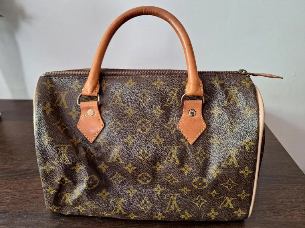 Geantă de mână Louis Vuitton | Caramel, Floral & Tropical, Piele ecologică