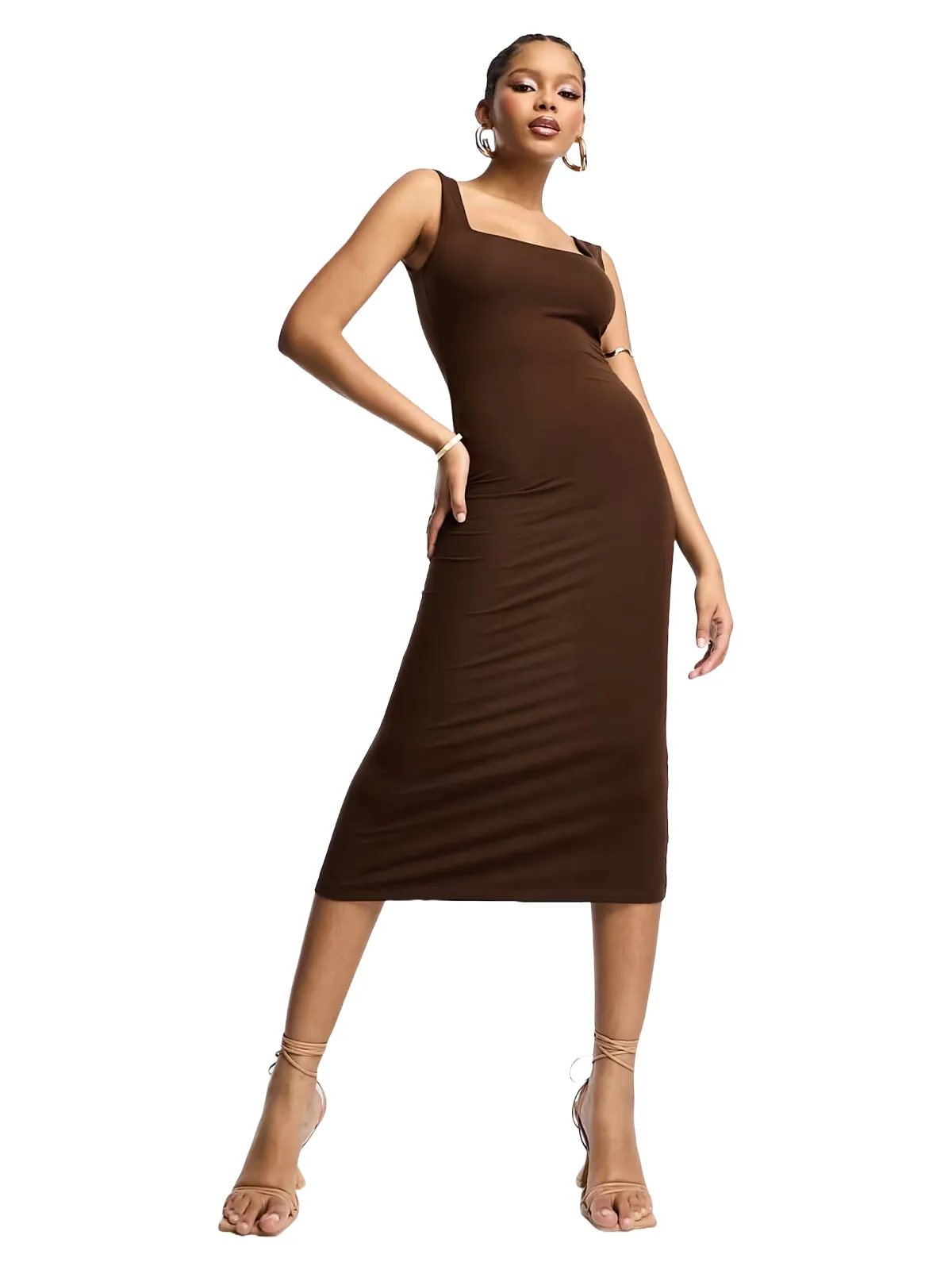 Rochie casual ASOS EU 36 | Maro, Midi, Bretele subțiri, Vâscoză