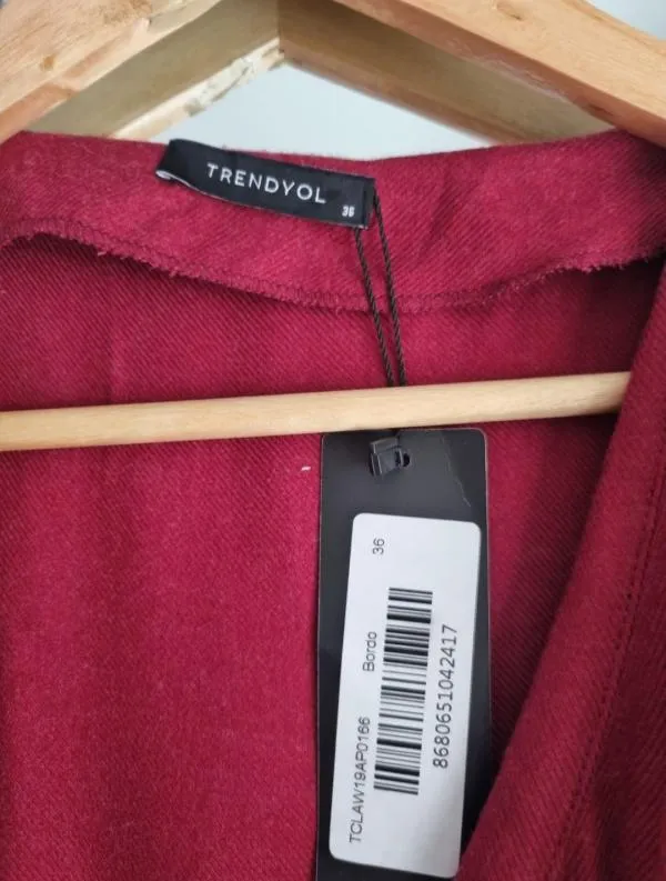 Rochie casual Trendyol EU 36 | Burgundy, Midi, Mânecă lungă - Image 3