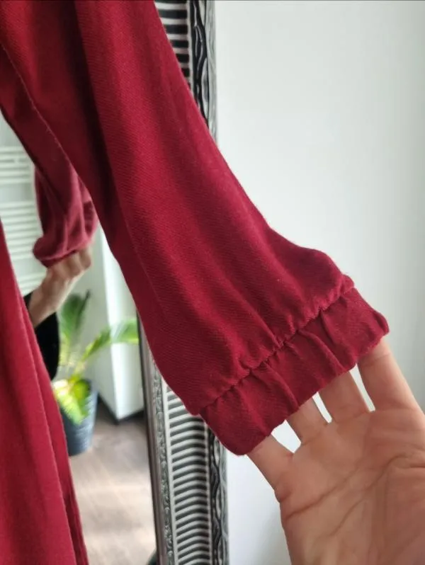 Rochie casual Trendyol EU 36 | Burgundy, Midi, Mânecă lungă - Image 5