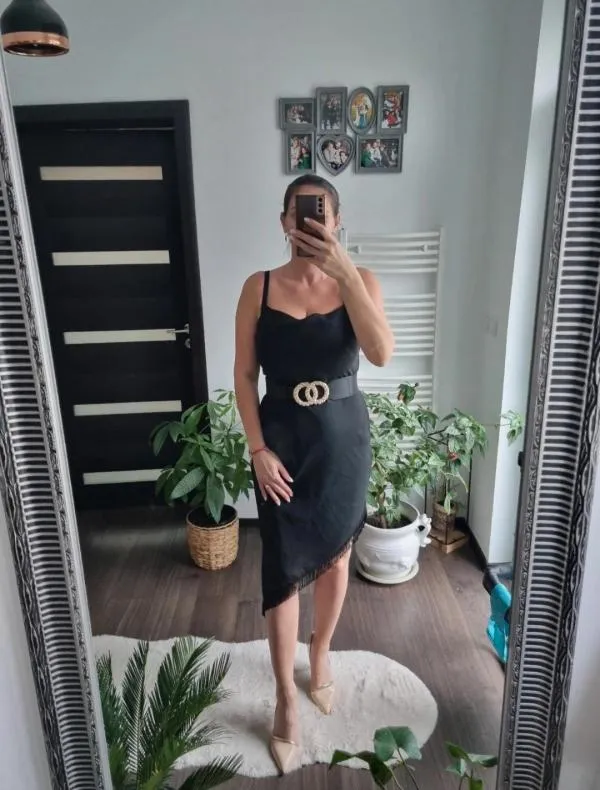 Rochie de seară Clockhouse EU 36 | Negru, Midi - Image 3