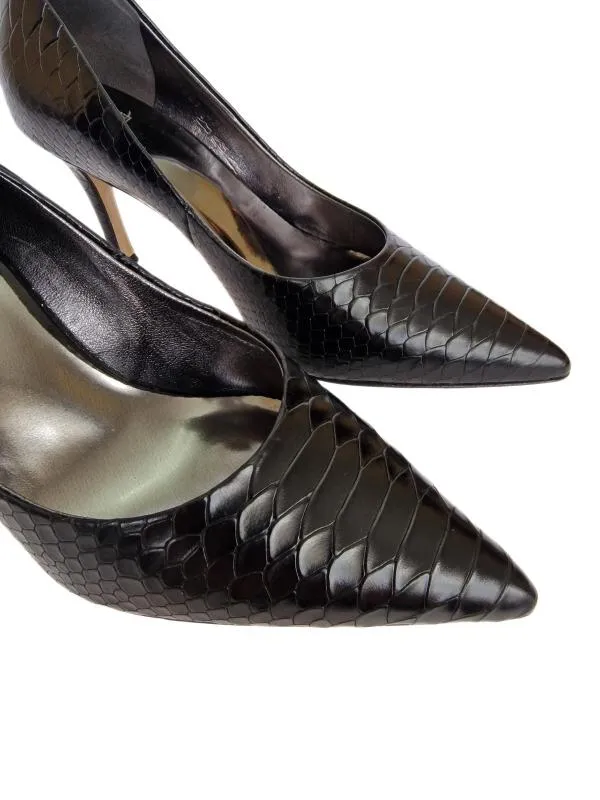 Pantofi cu toc înalt Hogl EU 36 | Negru, Animal print, Piele naturală - Image 4