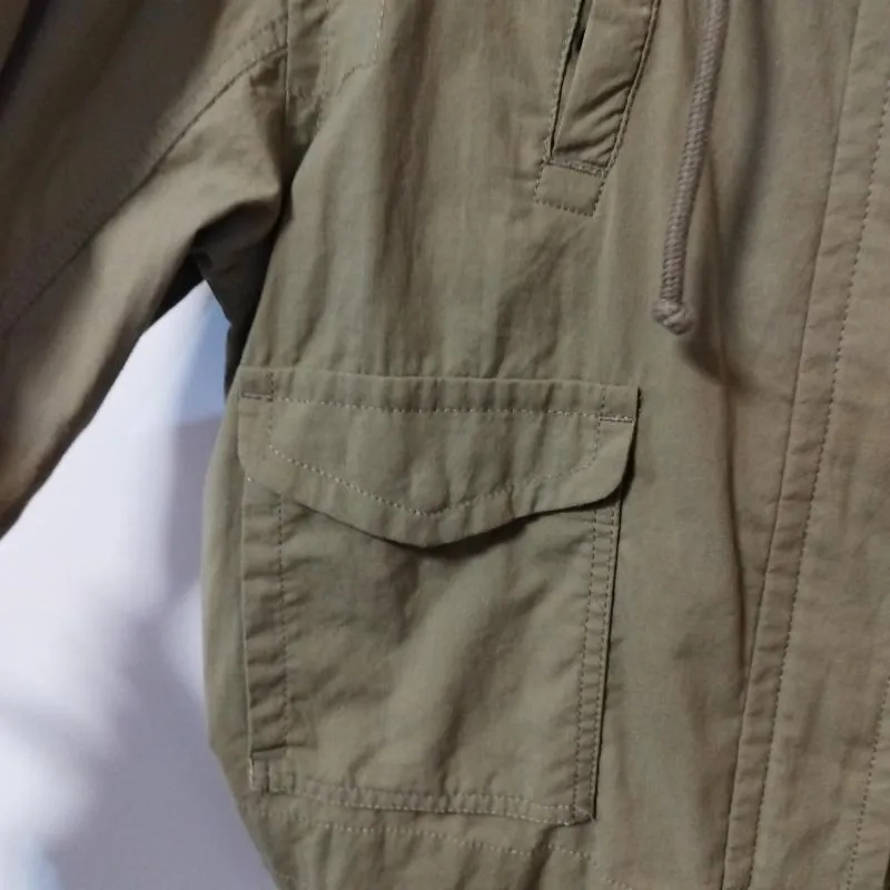 Jachetă Levi's S | Khaki, Cu glugă, Bumbac - Image 10