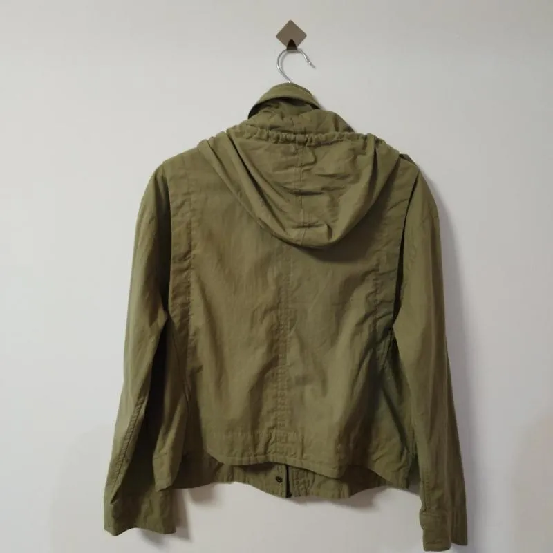 Jachetă Levi's S | Khaki, Cu glugă, Bumbac - Image 2