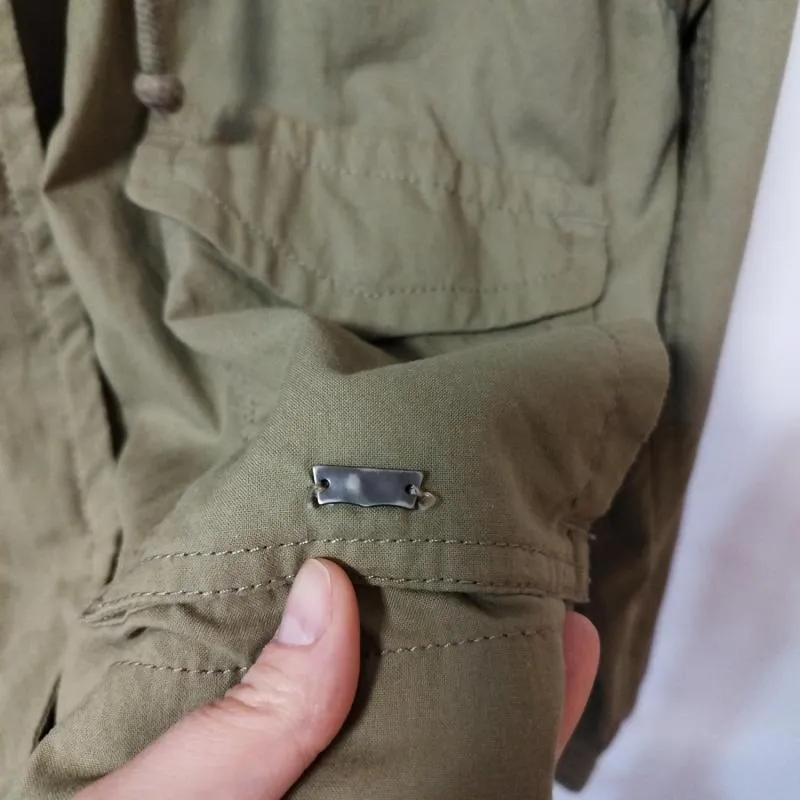 Jachetă Levi's S | Khaki, Cu glugă, Bumbac - Image 8