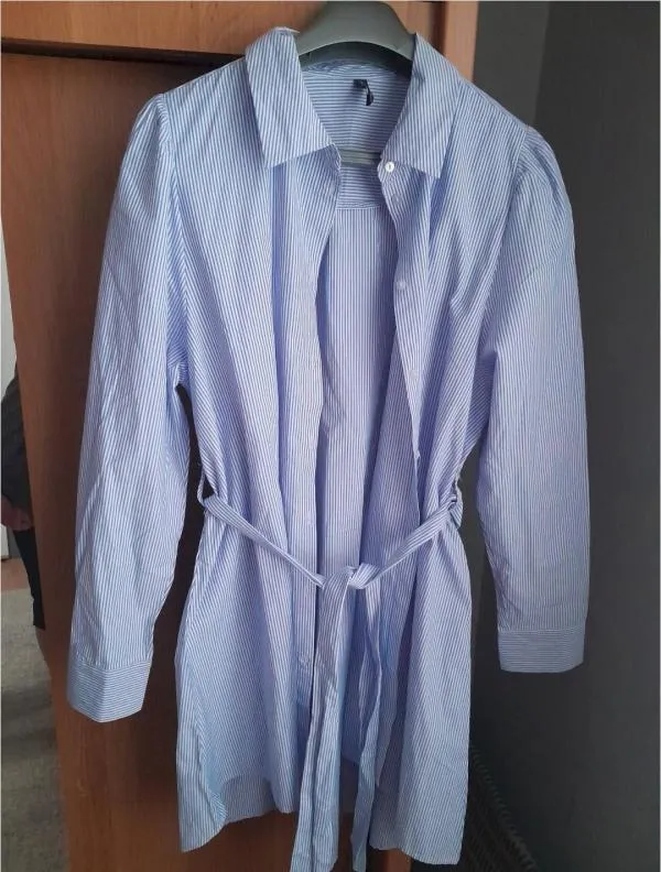 Cămașă Amisu EU 38 | Albastru, Normal, Mânecă lungă - Image 8