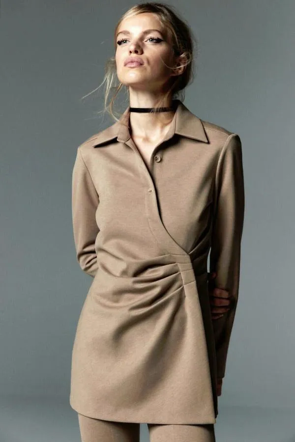 Bluză Zara EU 40 | Caramel, Normal, Mânecă lungă - Image 2
