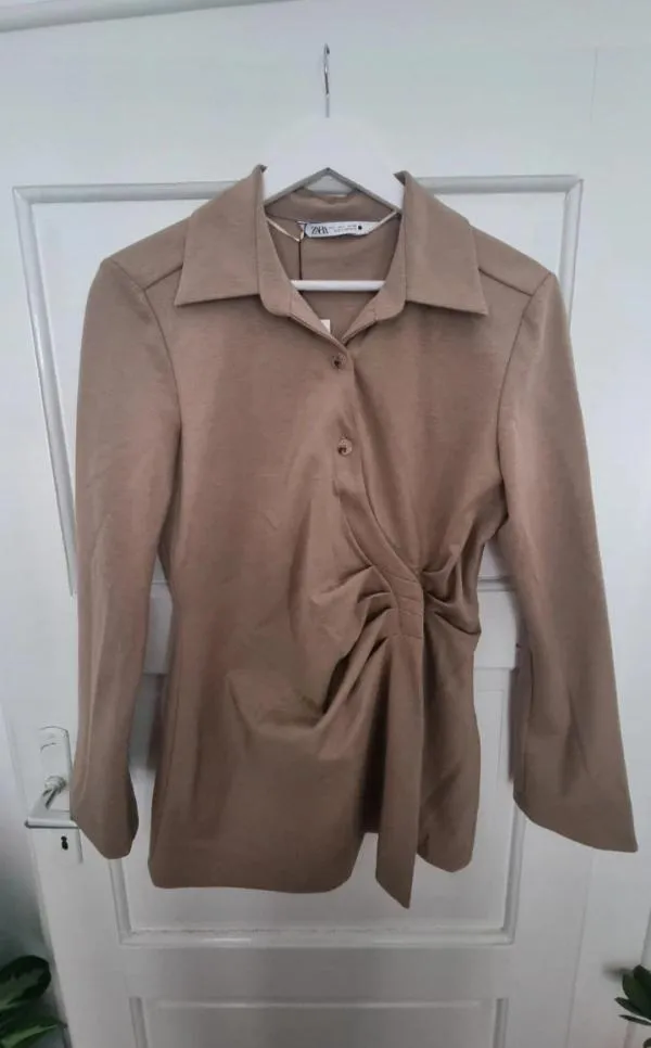 Bluză Zara EU 40 | Caramel, Normal, Mânecă lungă - Image 5