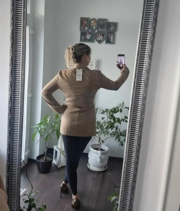 Bluză Zara EU 40 | Caramel, Normal, Mânecă lungă - Image 8