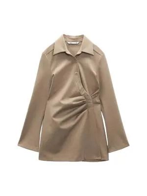 Bluză Zara EU 40 | Caramel, Normal, Mânecă lungă
