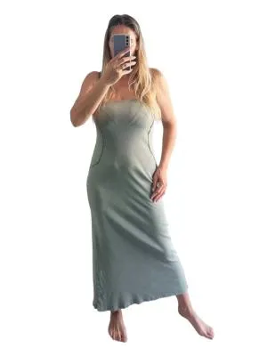 Rochie de seară ASOS EU 42 | Verde mentă, Midi, Cu umerii goi