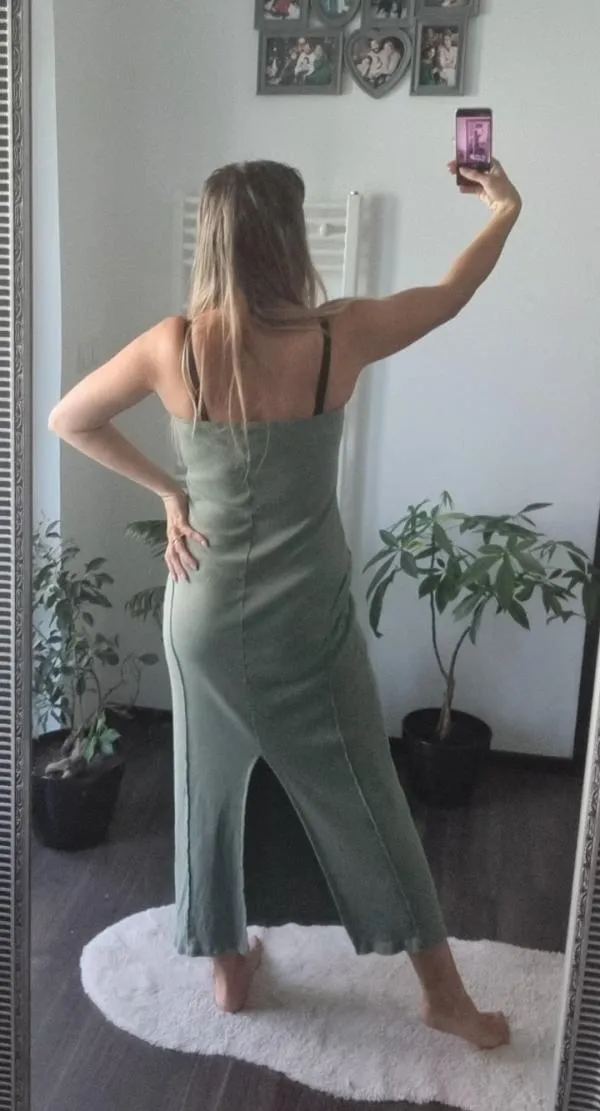 Rochie de seară ASOS EU 42 | Verde mentă, Midi, Cu umerii goi - Image 4