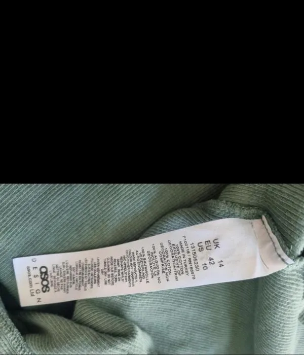Rochie de seară ASOS EU 42 | Verde mentă, Midi, Cu umerii goi - Image 5